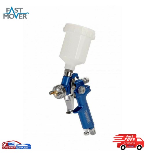 Fast Mover Mini 1.0mm Tip Jet HVLP Water Based Spray Gun Gravity Paint Solvent